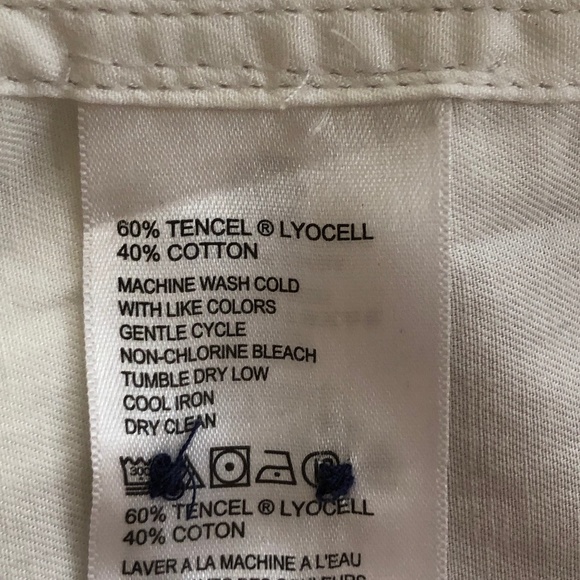 Men's Tommy Bahama White Lyocell/Cotton Shirt - Picture 6 of 16